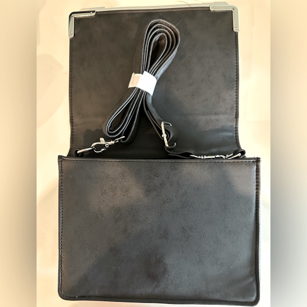 Black NWOT Crossbody Bag Designed to Look Like “Book of Witchcraft” - Picture 7 of 8